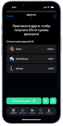 Referral system interface