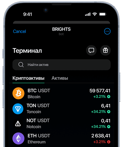 Trading terminal interface
